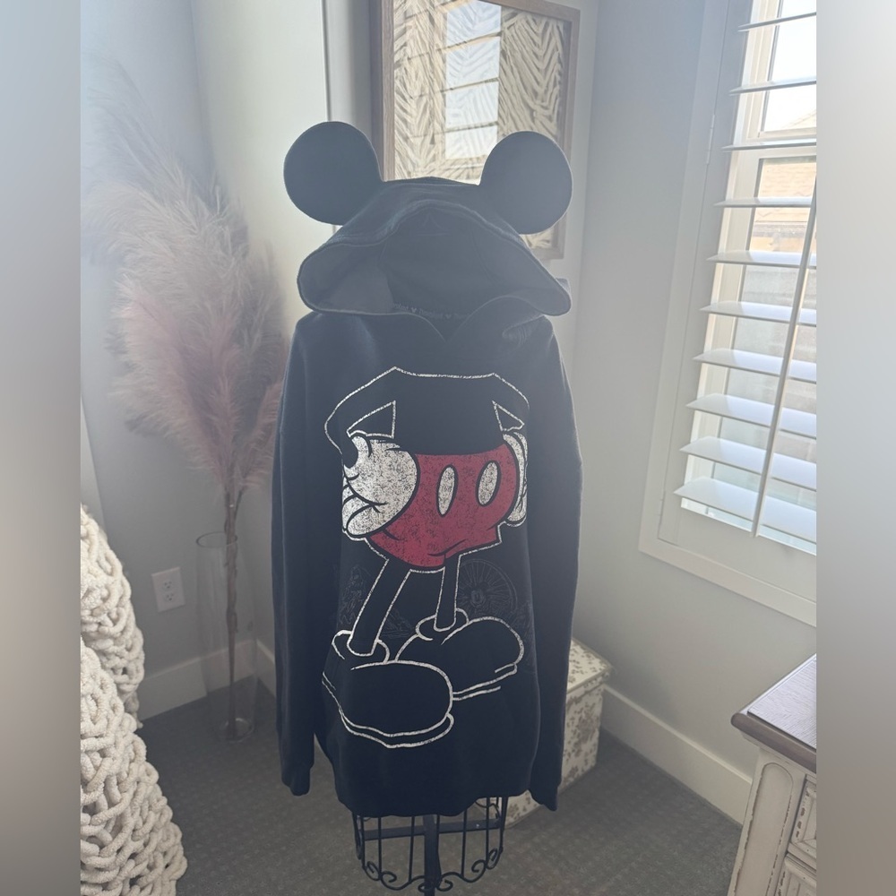Disneyland Resort Black Mickey Mouse Hoodie size large